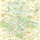 "Magdeburg, Übersicht" oben links. Eine detaillierte Straßenkarte von Magdeburg mit Stadtteilen und Hauptstraßen.