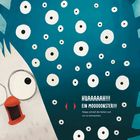 Huaaaaah!!! Ein Mooooonster!!! Illustrationen mit einem erschrockenen Vogel und einem großen, stacheligen Monster.
