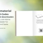 Bonusmaterial über QR-Codes kostenfrei downloaden. Poesie, wie kleine Klangbäder. Webseite unten. Rechts offenes Buch.