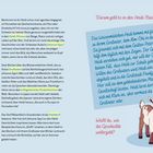 Texte links: "Heidi", "Johanna Spyri", "Großvater", "erfolgreichsten Kinderbüchern", "Heididorf".  
Rechts: "Darum geht es in den Heidi-Büchern".  
Illustration: eine Ziege.