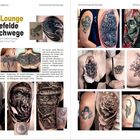 "Tattoo Lounge in Leinefelde und Eschwege" bietet hervorragende Cover-Ups. Verschiedene Tattoos sind abgebildet.