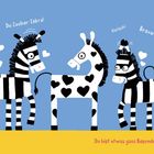 Drei Zebras mit Streifen und ein Zebra mit Herzen. Text: "WOW! Du Zauber-Zebra!", "Bravo!", "Du bist etwas ganz Besonderes, Zebra!".