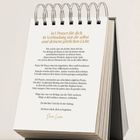 Tageskalender mit dem Titel "365 Prayer für dich. In Verbindung mit dir selbst und deinem göttlichen Licht." Spiralbindung.
