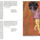 Texte von Christine Heidemann. Illustration zeigt jonglierenden Mann auf Seil mit Regenschirm, bunte Linien im Hintergrund.
