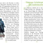 „Thüringer Schiefergebirge und Saalestauseen“ steht oben. Links eine Goethe- und Schiller-Statue. Seite 52-53.