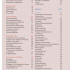 Wildgerichte 94, Kürbisgerichte 98, Schwammerlzeit 100, Oberpfälzer Bier 106, Winter 123, Gebäck 124, Erdäpflzeit 118.