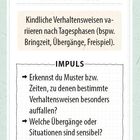 Beobachtung Situationsanalyse: Verhaltensweisen variieren nach Tagesphasen. Impulse fragt nach Mustern und beteiligten Personen.