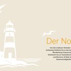 „Der Norden“ in großer, orangefarbener Schrift, links Leuchtturm und Möwen, rechts Windmühle, darunter Text über Norddeutschland.