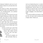 Seitenzahlen 16 und 17. Text erzählt von Tildas Wunsch nach enger Bindung zu Bella. Unten links Blattillustration.