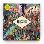 "Die Welt der Hexen. Eine Kulturgeschichte der Hexerei. 1000 Teile & Poster über Hexerei." Illustration mit Hexenszenen.