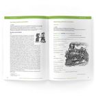 Links: "Eine Fabel mündlich nacherzählen". Rechts: "Wiederholung: Wortarten und Satzbau". Schwarz-weiße Zeichnung einer Lokomotive.