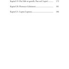 Kapitelüberschriften von 17 bis 21 mit jeweiligen Seitenzahlen: 160, 166, 172, 181, 186.