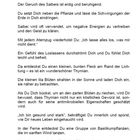 Der Text beschreibt ein meditatives Erlebnis in der Natur mit Salbei, Thymian und Basilikum. Versetzt ein Gefühl von Ruhe.