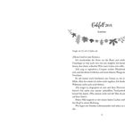 Text: Vakfell 2015, Everlee, Cooper ist 15, ich 13 Jahre alt. Darunter Ornament mit Blättern und Beeren. Darunter ein Textabschnitt.