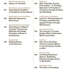 Seite 03: "Experimental Satellites" mit Projektnummern und Autoren. Seite 04: "The Broader Teaching Landscape" mit ähnlichen Details.