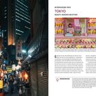 Musterlayout

Metropolregion Tokyo  
TOKYO  
MEGACITY, MENSCHEN UND MYTHEN  
Reisetipps  
Beste Reisezeit März bis Mai und September.

Linke Seite: Nachtstraße in Tokyo, belebt und bunt. Rechte Seite: Verkäuferin an einem farbenfrohen Stand mit Süßigkeiten.