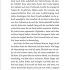 Eine Seite Text. Unten mittig die Zahl: 11. Der Text beschreibt einen Motorradunfall und die Sinneseindrücke danach.