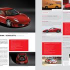 F430 (PININFARINA / SCAGLIETTI) SEPTEMBER 2004. Zwei rote Sportwagen, technische Details und Fotos verschiedener Modelle.