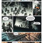 Comicseite mit Soldaten, Waffen und Explosionen. Texte beschreiben eine bevorstehende Auseinandersetzung.