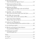 Inhaltsverzeichnis mit Kapiteln 16-25: Es geht um Tod, Trauer, bewussteres Leben. Seitenzahlen sind auch angegeben.