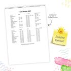 Text in der Mitte: „Schulferien 2027“. Rechts: „inklusive Schulferien“. Notiz mit Sonnensymbol: „Schöne Ferien!“.