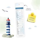 Text: „Schulferien 2027“, „inklusive Schulferien“, „Schöne Ferien!“. Illustration: Ein Leuchtturm, Möwe und Sonne.