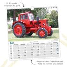 "12 PS-starke Traktoren der DDR", "über­sicht­liches Kalen­da­rium mit Platz für Termine und Notizen", Belarus MTS 82, Allradschlepper.
