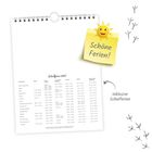 "Schöne Ferien!", "Schulferien 2027", "inklusive Schulferien". Kalenderseite mit Ferienzeiten und illustrativen Elementen.