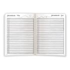 Links: "Jahreskalender - Mai", rechts: "Jahreskalender - Juni". Zwei Kalenderseiten mit nummerierten Linien.