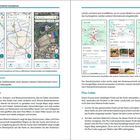 **Achtung: Datenverbrauch:** Satellitenbilder benötigen mehr Daten als Vektorgrafiken.   

Doppelseitiges Layout mit Smartphone-Bildschirmfotos und Kartenausschnitten. Texte über Google Maps. Seiten 258-259.
