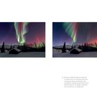 "19. Februar 2014, 00:34 Uhr bis 00:55 Uhr. Die Bilder entstanden alle innerhalb von nur 20 Minuten." Polarlichter über schneebedeckter Hütte.