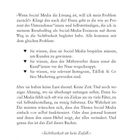 „Sichtbarkeit ist kein Zufall, kein Zaubertrick und kein Spaziergang.“  
Der Text beschreibt die Herausforderungen von Social Media.
