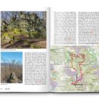 Tour 06. Felsformation am Rossert und Am Rossert. Kartenillustration zeigt Wanderroute um Eppstein.