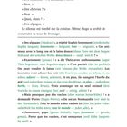 Seite 13 mit einem französischen Text, teils mit deutscher Übersetzung in grüner Schrift. Dialog über Alpakas.