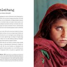 Links: "Einleitung von Roberto Motadelli" in großen Buchstaben; Fließtext darunter. Rechts: Porträt eines Mädchens.