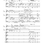 Notenblatt mit Text: "Birds are soaring, Fish beneath", "Adagio = 70", "Largo = 60", und mehrstimmigen Gesangslinien.