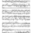 Musiknoten mit Fußnoten: "1) Die Zeichen..." und "1) The markings..." Es sind detaillierte Noten für ein musikalisches Stück.