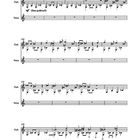Seite 8; III. Leere; Allegro moderato; Noten für Gitarre und Gesang, Text „hysterisch“.