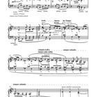 Notenblatt mit Anweisungen wie "im Tempo", "sempre calando" und "pp dolciss.". Musikalische Notation auf Linien.
