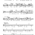 Musiknoten und Text: "O ihr Heiligen des Alten Bundes, was staunt ihr uns an?" darunter weitere Notenzeilen.