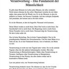 Kapitel 5: Verantwortung – Das Fundament der Männlichkeit. Text über die Bedeutung und Notwendigkeit von Verantwortung.