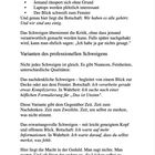 - Augen wandern
- Stifte werden gedreht
- Jemand räuspert sich ohne Grund
Professionelles Schweigen erklärt.