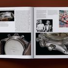 Zwei Fotoseiten mit Text über eine Rolex-Uhr. Links groß "DRIVE CAREFULLY ME", Fotos von Uhrdetails und einem Paar.