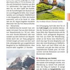 "Gergeti Sameba" ist eine Wallfahrtskirche am Kasbek. Bild zeigt Kirche auf einem Berg mit Wolken und Wanderer am Hang.