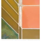 "Wasserreservoir für die Salzg ewinnung - Australien. Kalender: 12. bis 18. Juli 2027. Oben bunte Felder in Rechtecken."