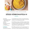 SÜSSE KÜRBISWAFFELN, aromatisch, Zubereitungszeit 36 Min, Rezept für 6 Waffeln; Bild zeigt Teller mit herzförmigen Waffeln.