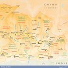 Karte von Bhutan, Osten. Enthält Ortsnamen wie Trashigang, Mongar und Trashi Yangtse, zeigt Flüsse und Nationalparks. 