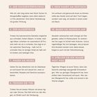 Texte: Zuckerwürfeltrick, Gläsertrick, Wagen Sie Neues, Trinken Sie Viel, Kein Handy am Esstisch, Bauen Sie Muskeln auf, Stellen Sie die Waage weit weg. Nummer 33.