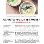 "Mandu-Suppe mit Reiskuchen" ist eine leichte und wohltuende Suppe mit koreanischen Zutaten, darunter Mandu und Tteok.