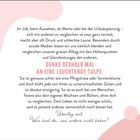 Textinhalt: Über Vergleiche im Leben, inspiriert von einer strahlenden Tulpe. Begeht dein eigenes Wachstum ohne Vergleich.
